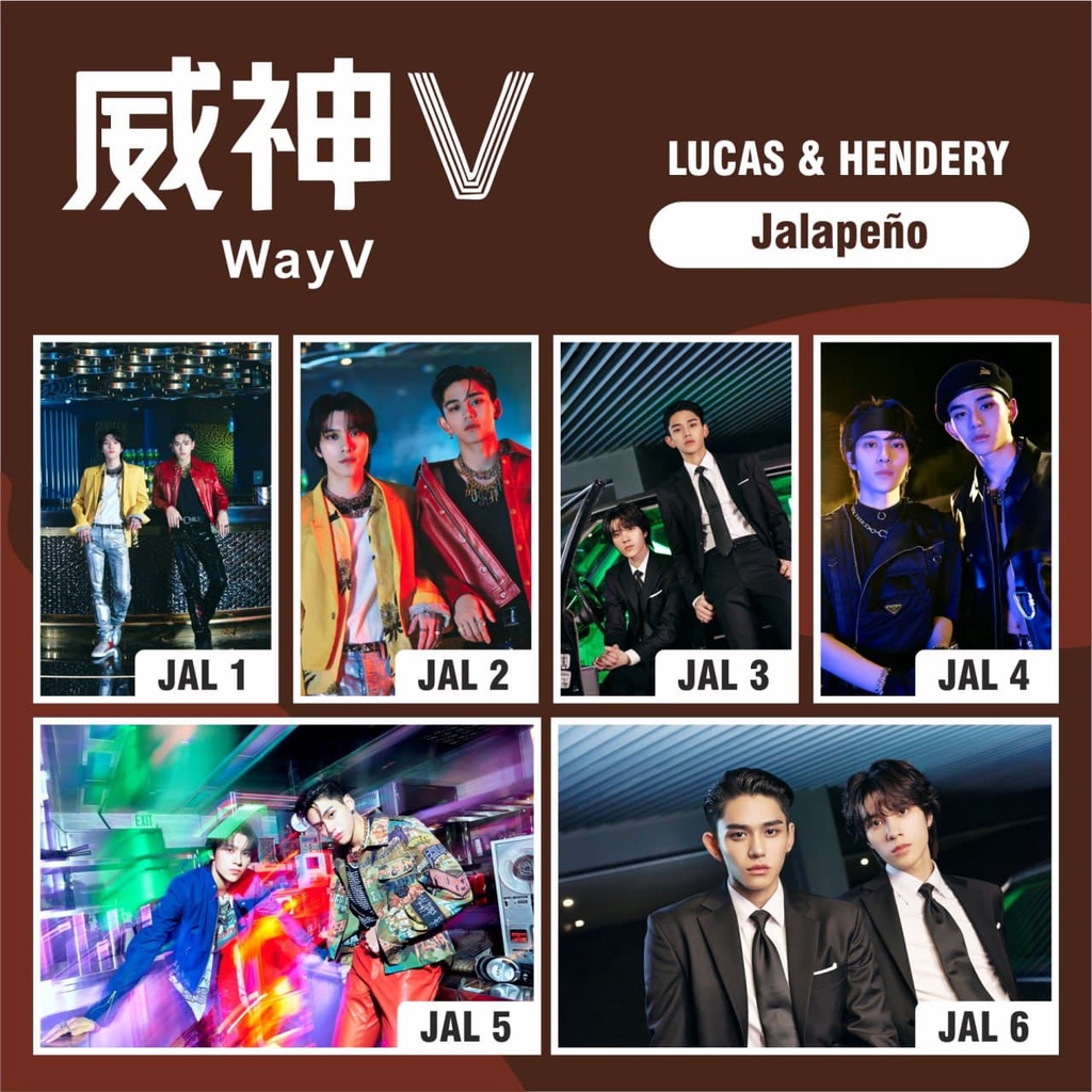 POSTER KPOP WAYV LUCAS & HENDERY JALAPENO
