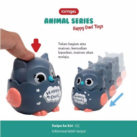 MAI600 IQANGEL MAINAN BISA JALAN HAPPY OWL TOYS IQA666