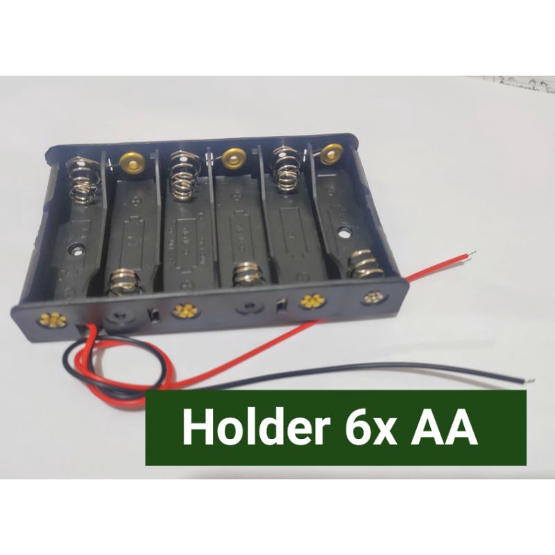 Holder 6x AA + Kabel