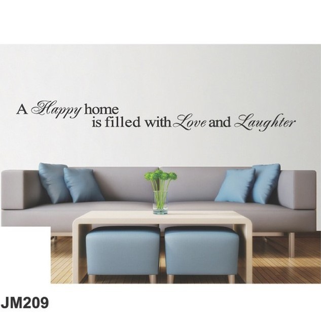 Removeable Vinyl Wall Art Sticker Vinyl Quotes Lettering 12cm x 101cm