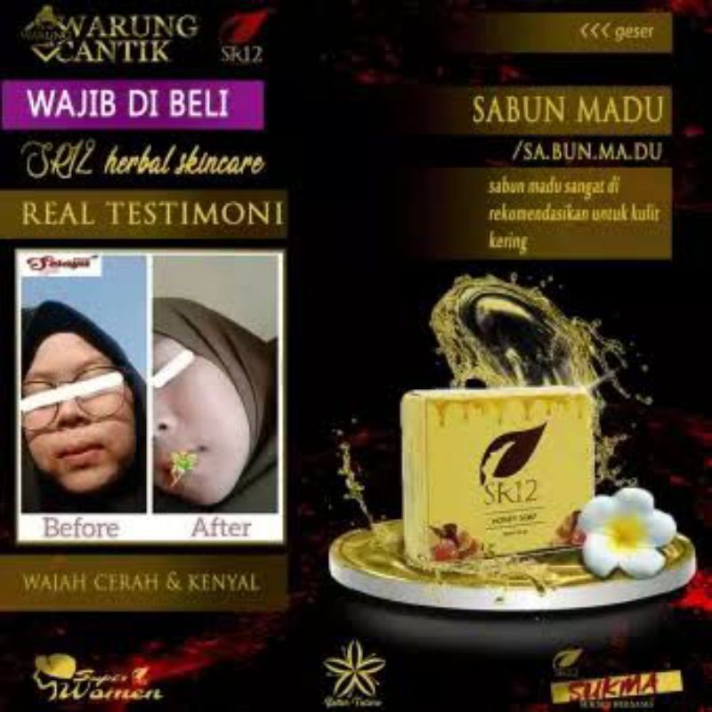 

SABUN PEMUTIH/PENCERAH /SABUN HERBAL MENGATASI KULIT KERING DAN KUSAM / Honey Soap Sr12 herbal