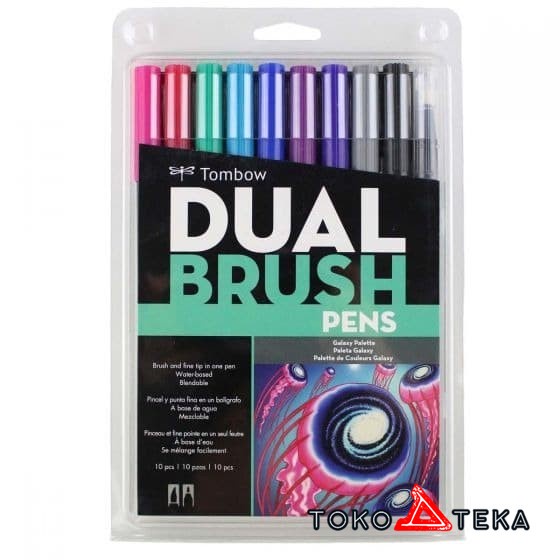 

COD Tombow Dual Brush Pen Set 10 Colors Galaxy Palette Murah Hemat