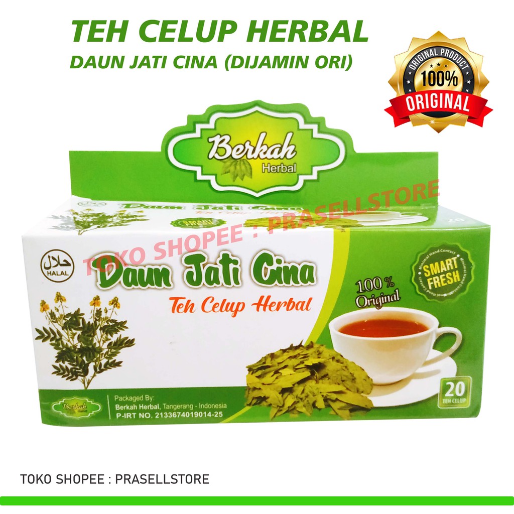 TEH DAUN JATI CINA EFEKTIF TURUNKAN BERAT BADAN 100% Original