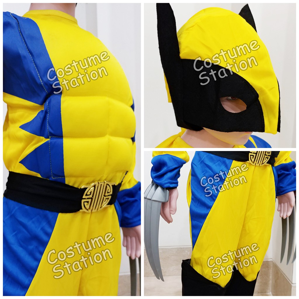 Kostum Superhero Wolverine / Costume X-men Logan anak laki