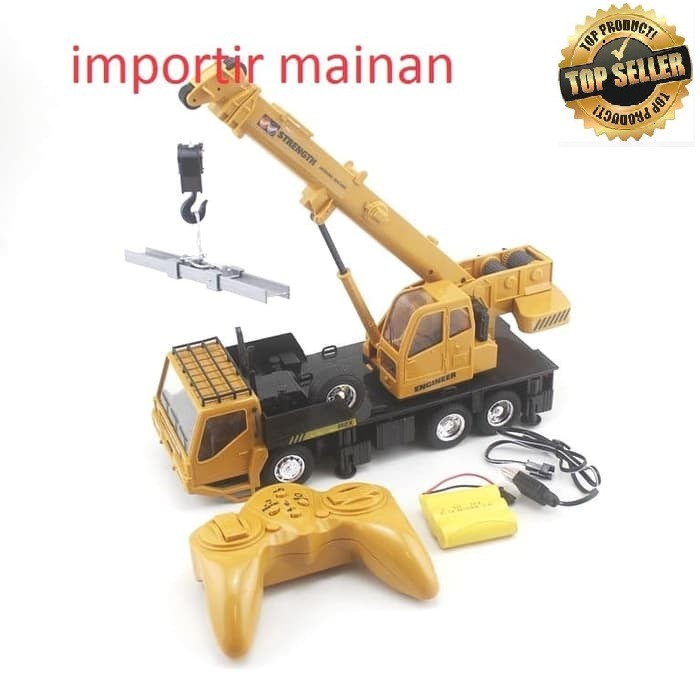 Rc Truck Crane 8Ch Aohai 3822 Rc Alat Berat Mainan Anak Excavator