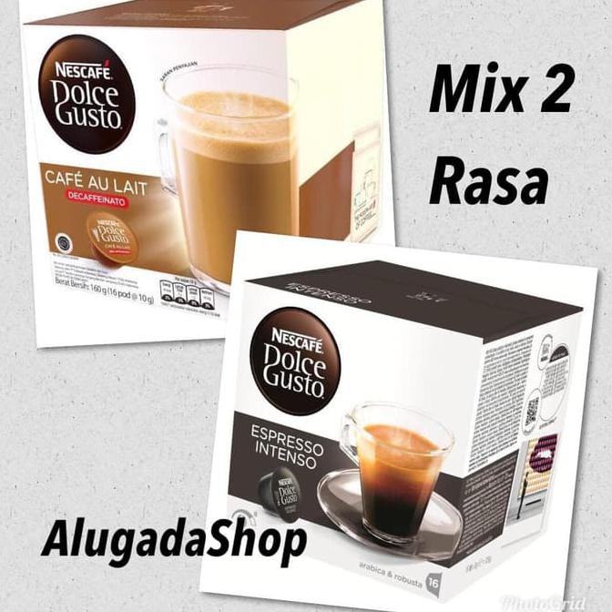 

PROMO Mix2Rasa - Kapsul Dolce Gusto - Espresso Intenso & Cafe Au Lait Decaf