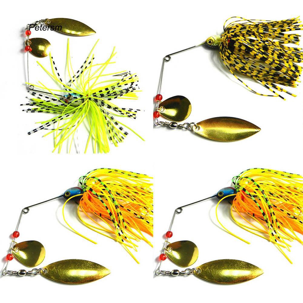 PTSM_Willow Blade Spinner Bait Buzzbait Fishing Lures Bass Tackle Hook Crankbait