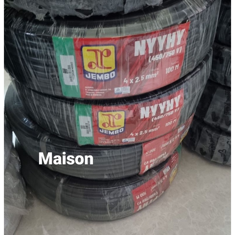 Kabel Jembo NYYHY 4X2,5 mm kabel jembo serabut per m
