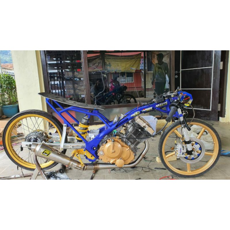 knalpot Fu 200 cc Rob1 dragbike Satria fu 200 Rob1 racing