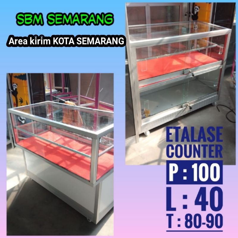 (SEMARANG KOTA & SEKITAR) Etalase counter HP panjang 1 meter