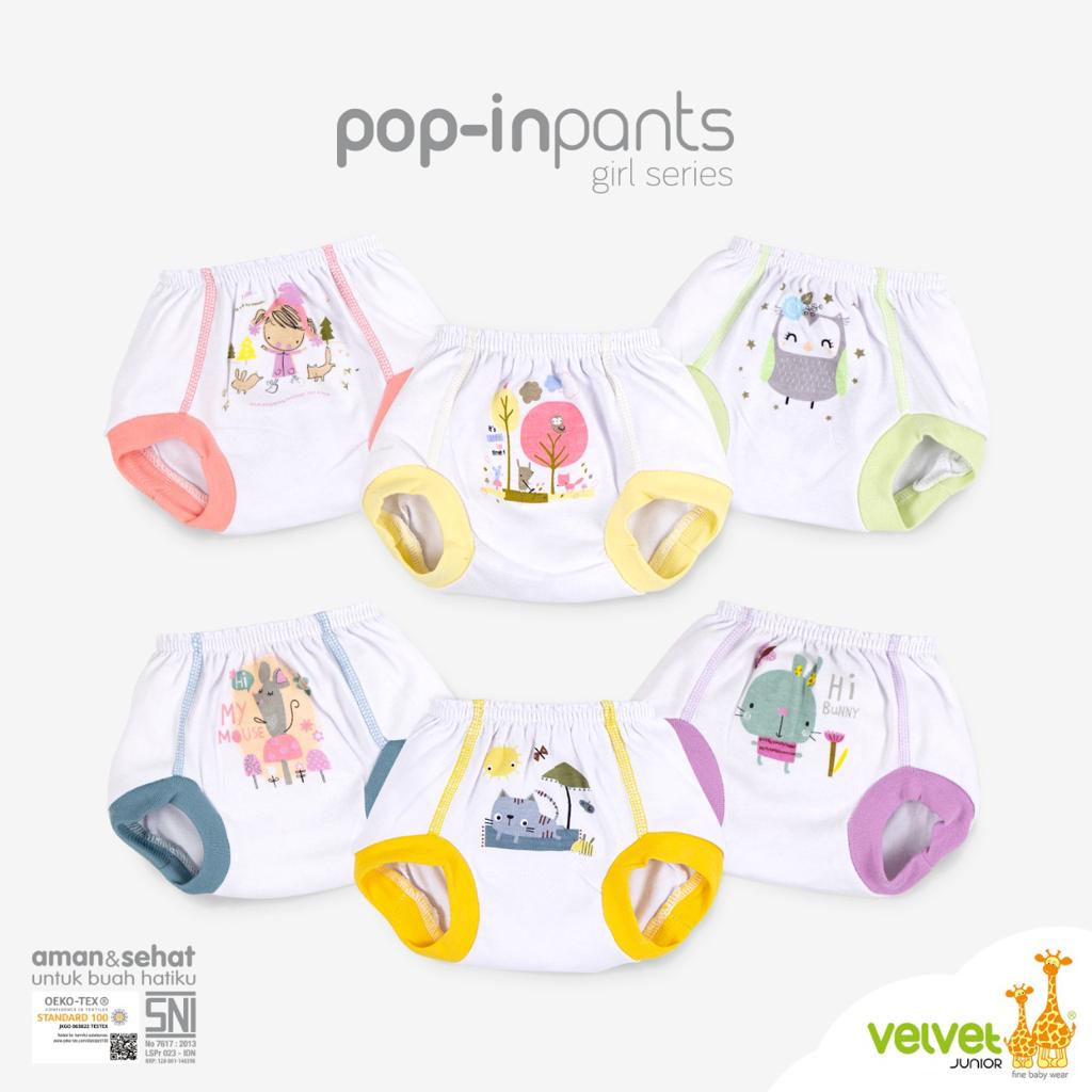 VELVET CELANA POP MONOPRINT / CELANA PENDEK BAYI