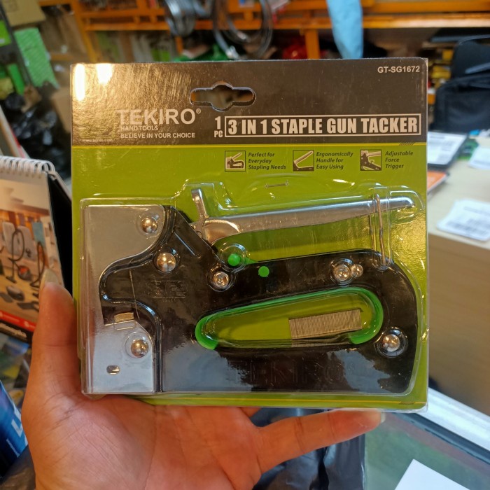 

TEKIRO Staples Gun Tacker 3 in 1 - 6 - 14 mm Staple Jok Tembak Hekter jtp