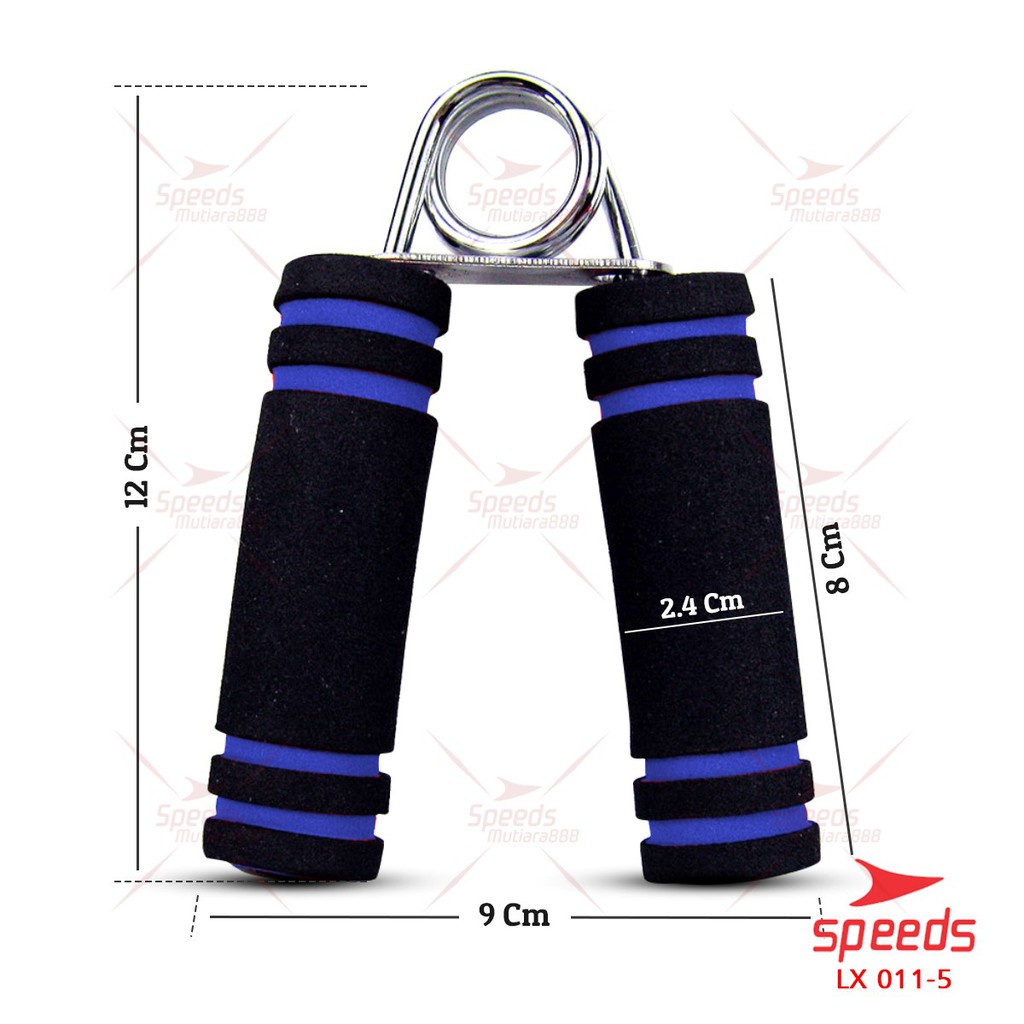 SPEEDS Handgrip Hand Grip Alat Bantu Fitness Otot Lengan Portable 5-60 kg LX 011-1-HANDGRIP FOAM BIRU