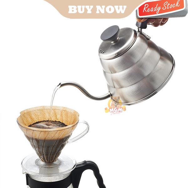 Teko Kopi Leher Angsa gooseneck Kettle Buonoe 1L Induction ready