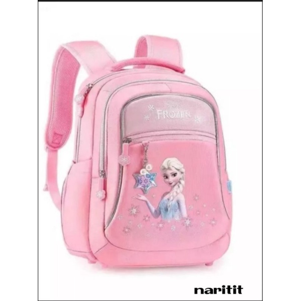 Tas Sekolah Disney Frozen untuk Anak Perempuan Elsa Anna Ransel Ortopedi Bahu Siswa Dasar Hadiah Ulang Tahun Kapasitas Besar Mochila