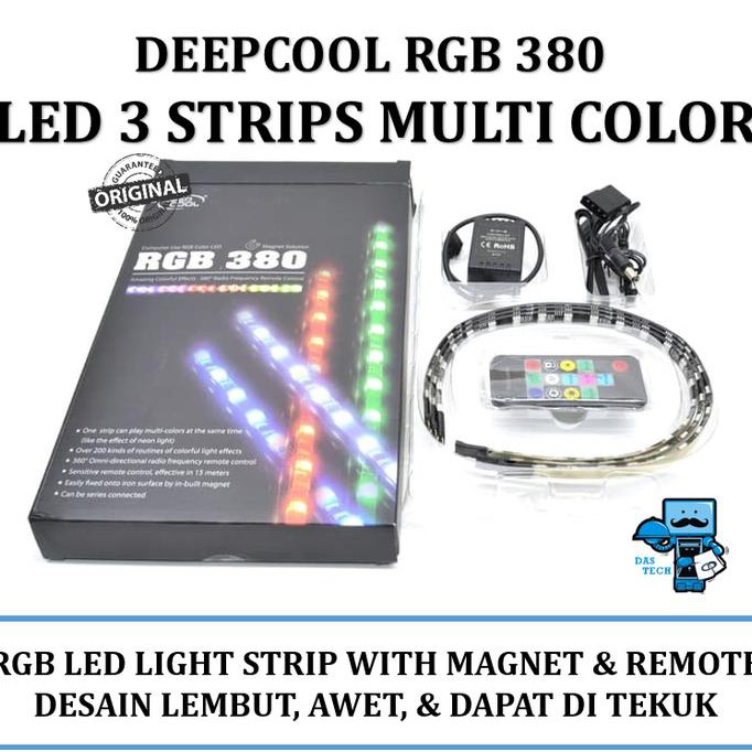 RGB LED Light Strip Deep Cool 380 Color Magnetic CPU Light Strip