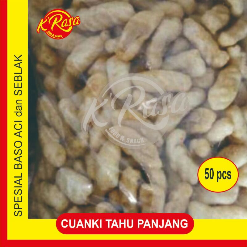 Cuanki tahu panjang / cuanki stik 50 pcs. kering Cocok untuk baso aci seblak dll