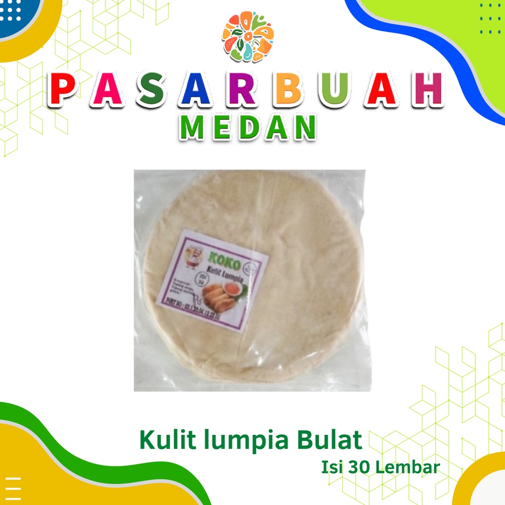 

Distributor Kulit Lumpia Bulat Isi 30 Lembar / Kulit Lumpia Bulat Koko - Pasar Buah Medan