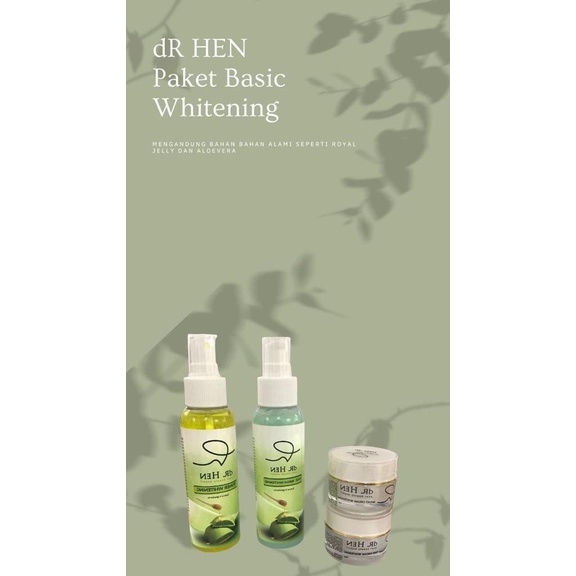 Dr Hen Clinic Skincare Paket Whitening ORIGINAL