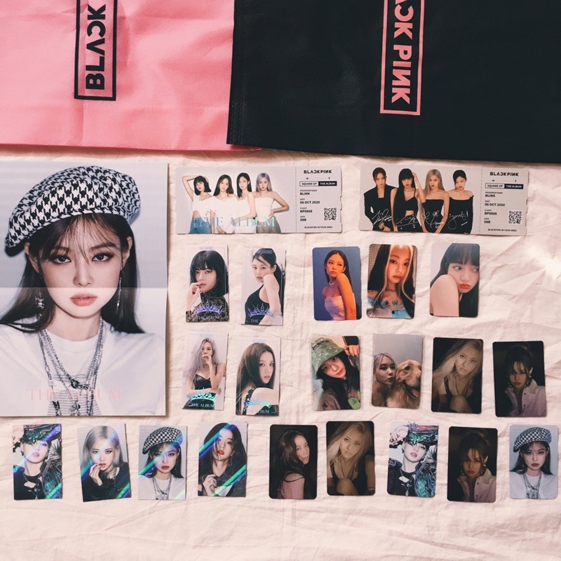 BLACKPINK THE ALBUM LISA ROSE JENNIE JISOO PC PHOTOCARD BENEFIT KTOWN INTERASIA WITHDRAMA