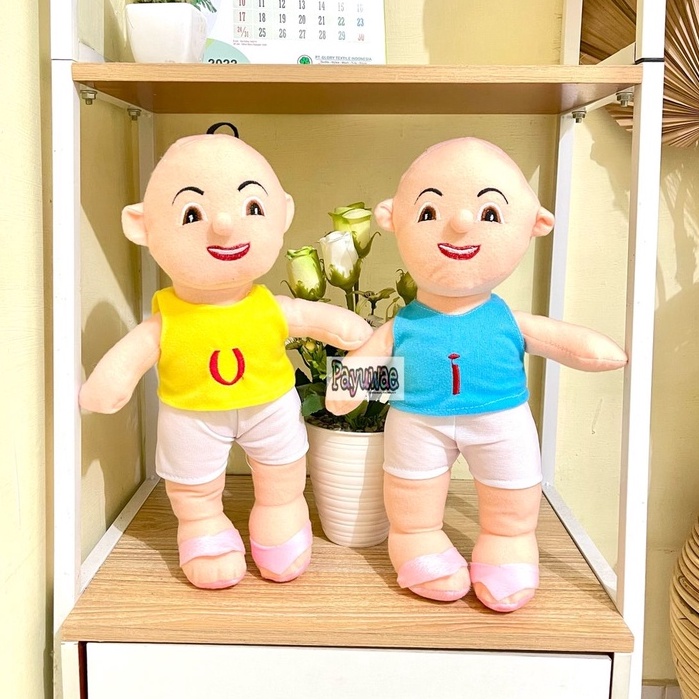 Boneka Upin Ipin Lucu Tinggi 35cm Kain Halus Mainan Anak Film Upin Dan Ipin