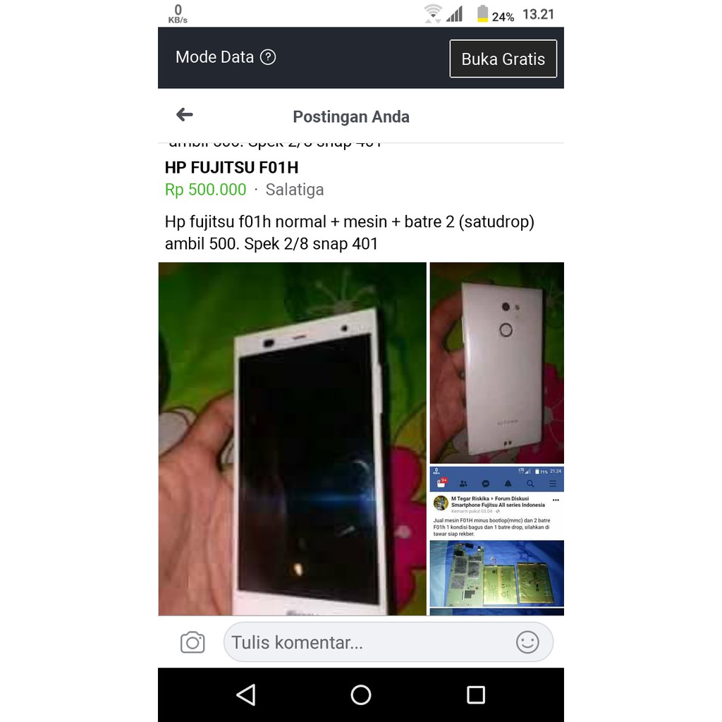 Hp Fujitsu F01h Mesin Baterai 2 Shopee Indonesia