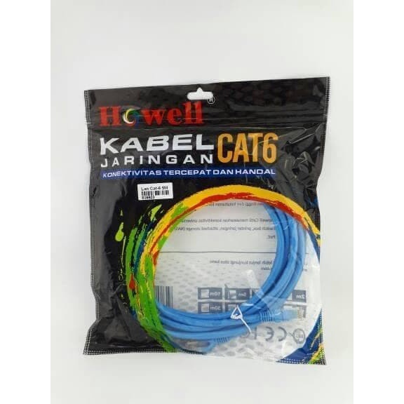 Howell Kabel LAN Cat 6 5m,15m, 20m, 30m Internet Cable LAN UTP