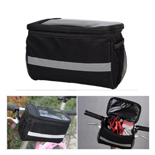 Tas Sepeda Anti Air Bicycle Bag Phone Holder Hitam 115101