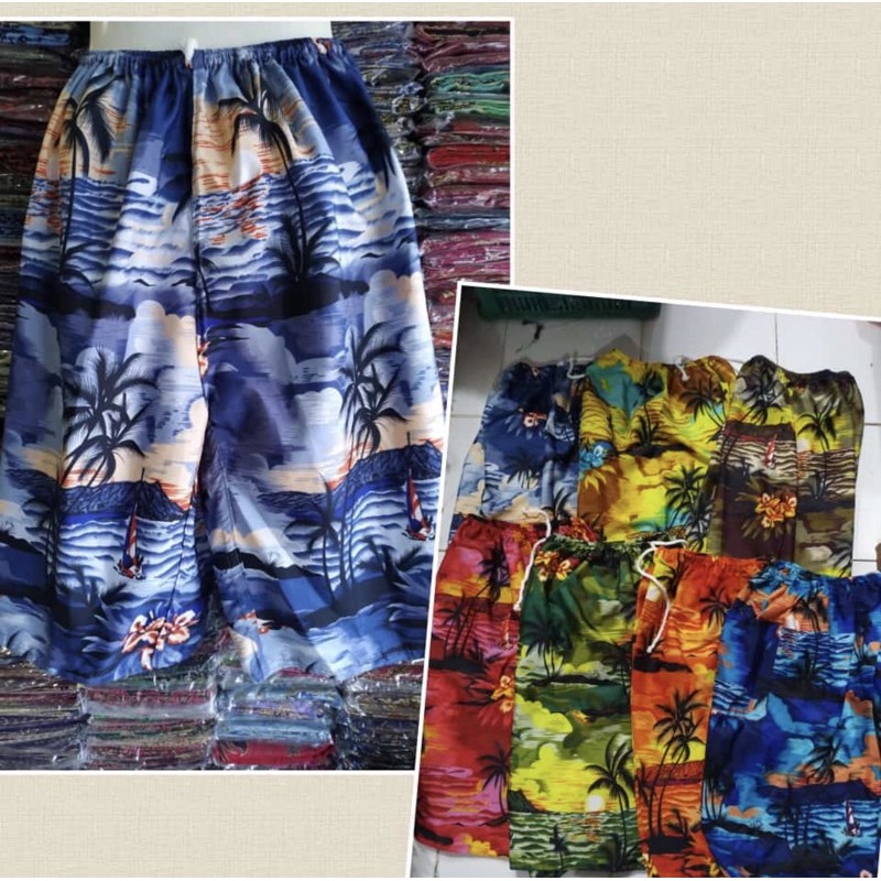 Celana kolor pria hawai bali