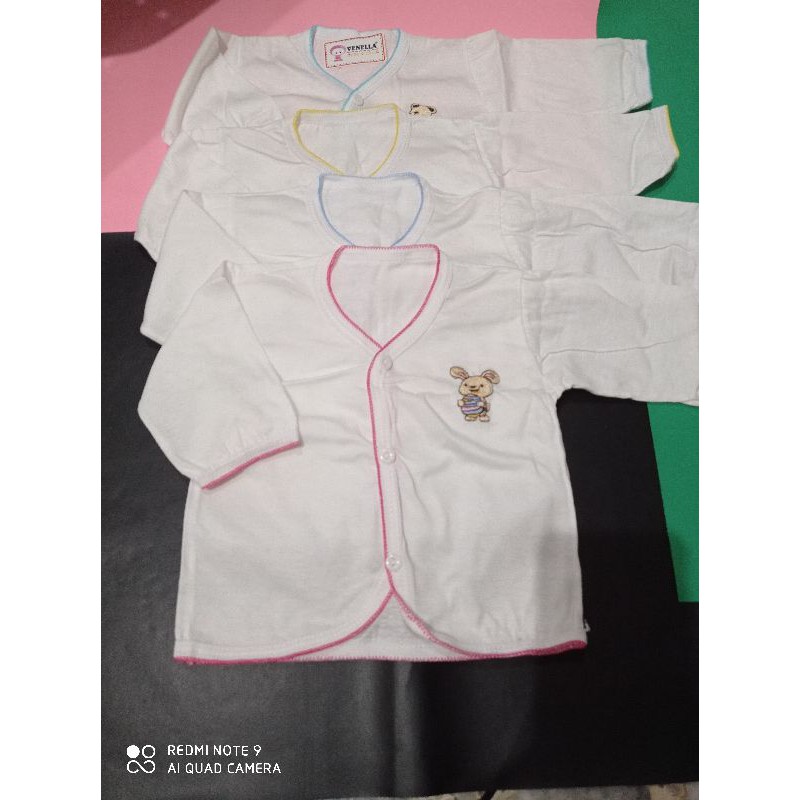 Baju Bayi Lengan panjang putih