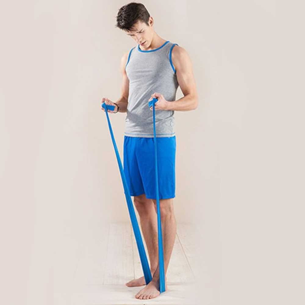 Tali Streching Yoga Murah Rubber Stretch Rope Senam Perlengkapan Fitness Strap Gym Alat Olahraga