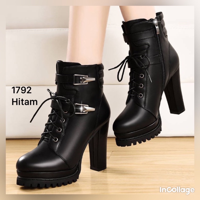 SEPATU BOOTS HIGH IMPOR KOREA 1792