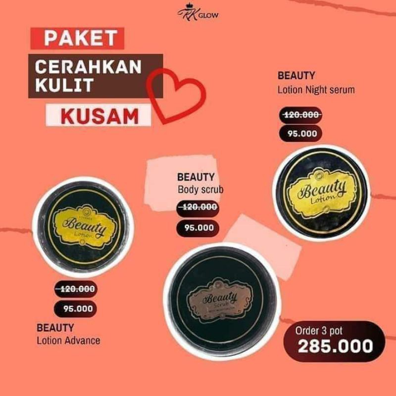 RK BEAUTY LOTION ADVANCE / BEAUTY SCRUB KOSMETIK VIRAL