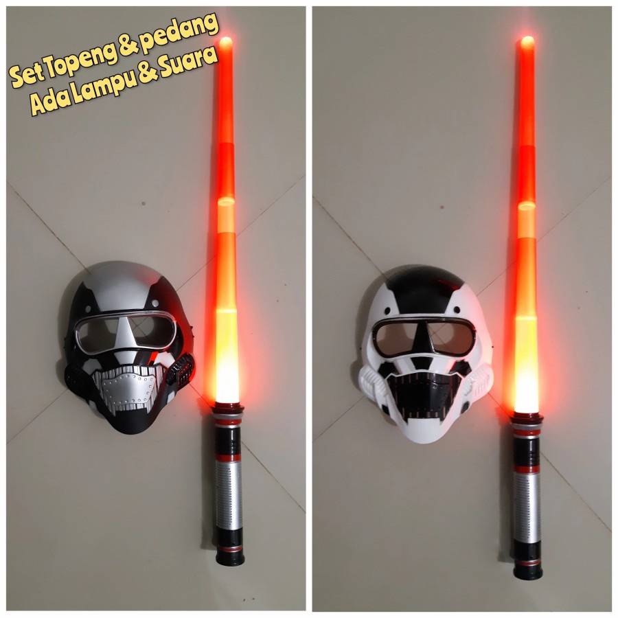Mainan Set Pedang & Topeng Star Wars - Pedangan Cosplay Anak Starwars