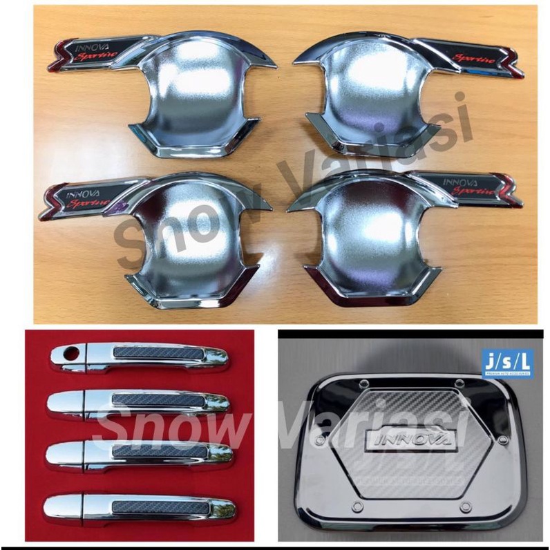 Paket outer handle tank cover elegant chrome innova 2004 2006 2010 2012 2014 2015 jsl