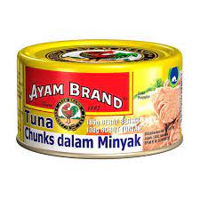 

AYAM BRAND TUNA CHUNKS IN OIL 150 GRAM | BAGIAN ATAU IRISAN TUNA DALAM MINYAK