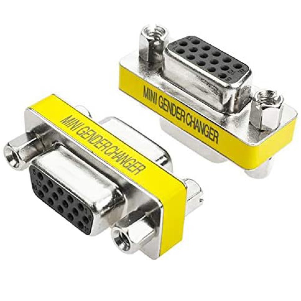 VFF | CONNECTOR VGA FEMALE TO FEMALE BEST / MINI GENDER (YELLOW)