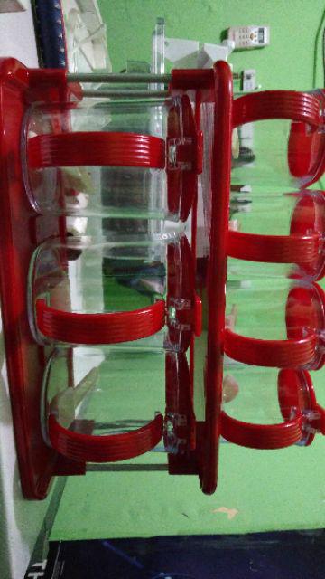 Kitchen Set Rak Dapur Tempat Bumbu Crystal Transparant Nagata 757