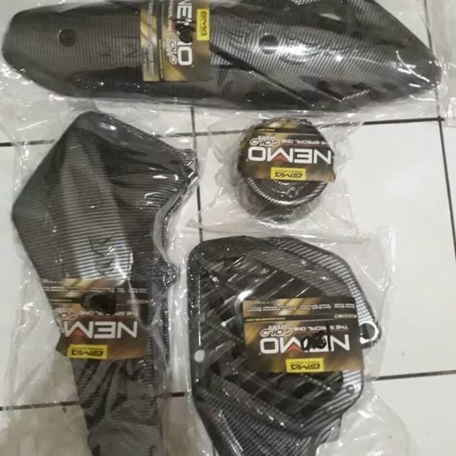 #paketan karbon nemo 4 item honda pcx 150 lokal#paketan cover karbon new honda pcx lokal termurah
