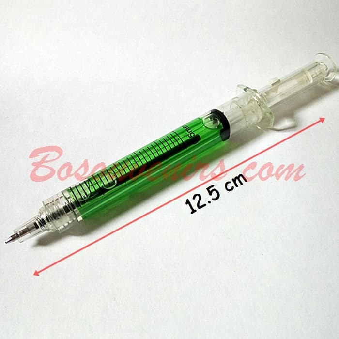 

Unik Souvenir Pulpen Suntik Cair warna warni Berkualitas