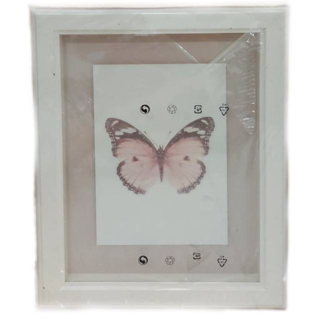 IKEA FRAME FOTO KAYU VINTAGE PUTIH 38 x 48 cm