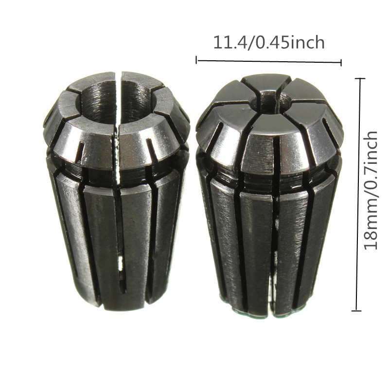 Er11 CNC Collet Chucks Holder Bits 1 / 8 Inci 3.175mm 4mm 6mm