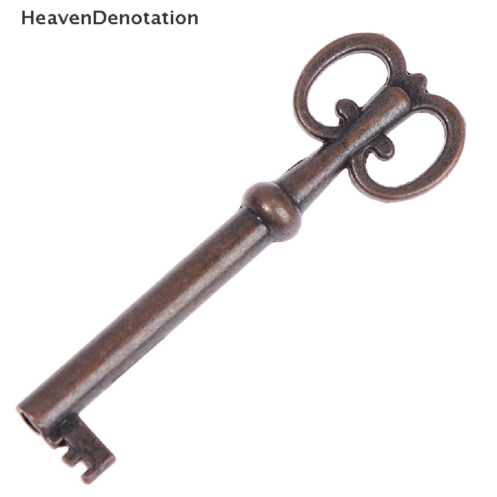 [HeavenDenotation] Antique Copper Door Lock For Furniture Drawer Jewelry Wood Box Cabinet Cupboard