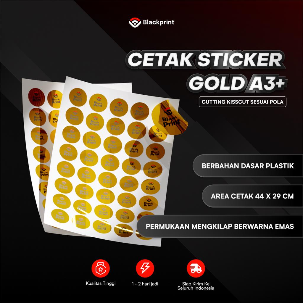 

Stiker Gold A3 + Cutting Kiss Cut / Sticker Emas