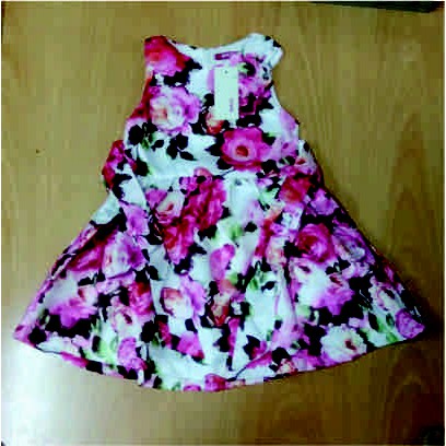dress anak import 1- 2 tahun