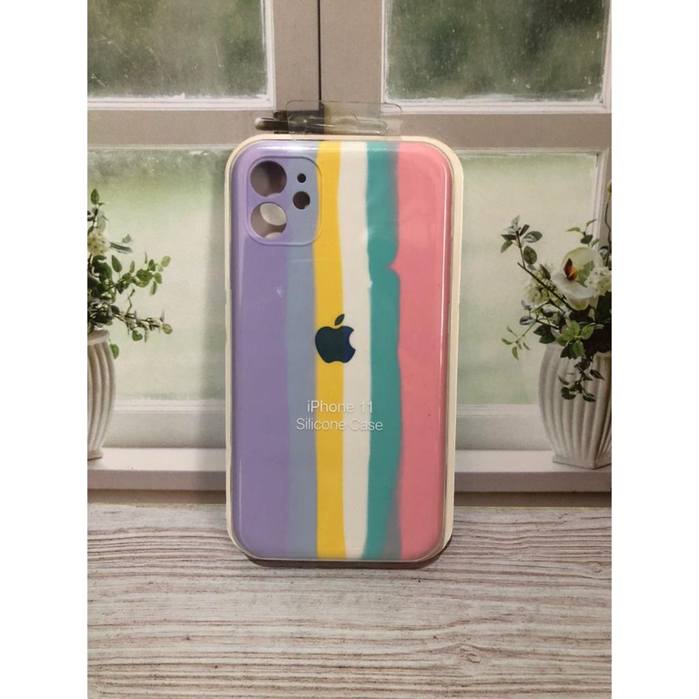 CASE IPHONE 11 SILIKON CASE NEW RAINBOW COVER IPHONE 11