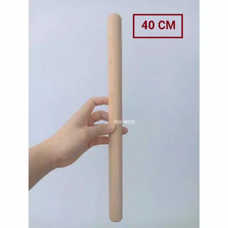 ROLLING PIN KAYU UKURAN 40 CM (PANJANG)