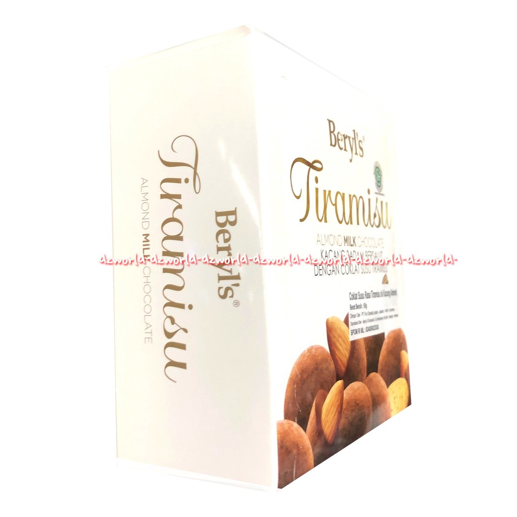 Beryl's Tiramisu Almond Milk Chocolate Coklat Susu Tiramisu 65gr