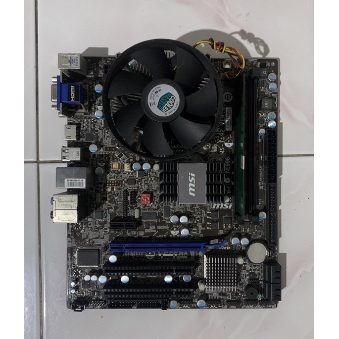 paket mobo msi g41 + processor core 2 duo