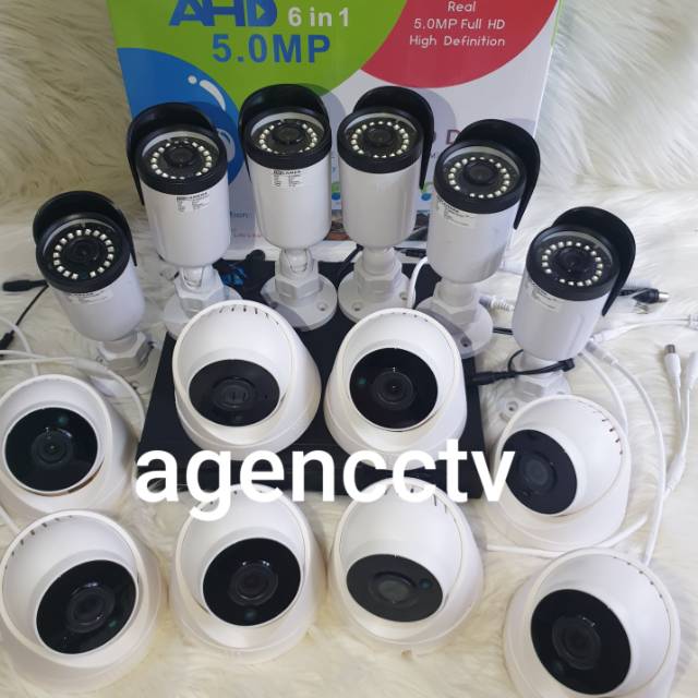 Paket cctv 14 kamera 5mp turbo hd ic sony lengkap siap pasang